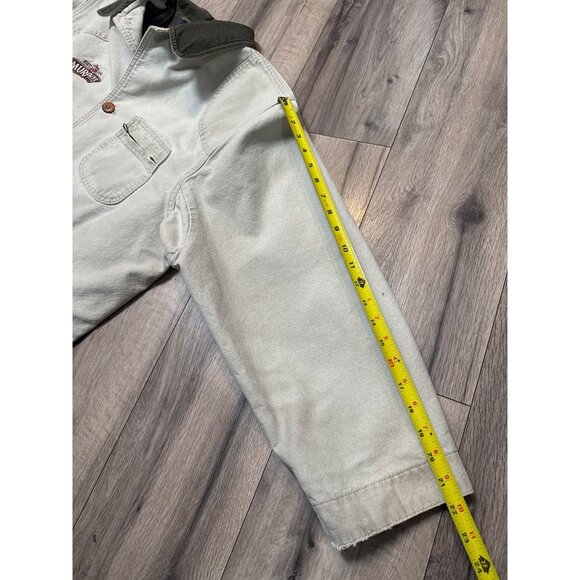 Vtg L.L.Bean Mens READ Barn Utility Jacket Flawed Logo Corduroy Collar Farmcore - Picture 9 of 16